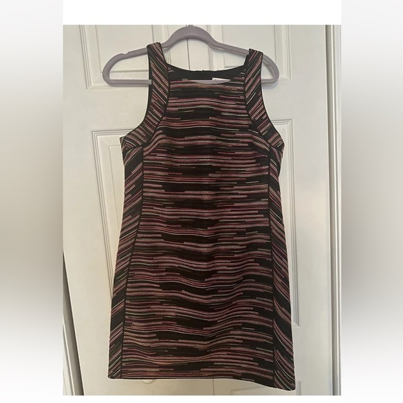 Trina Turk Verbena Black & Neon Tweed Mini Dress. Size 8 - Picture 2 of 5